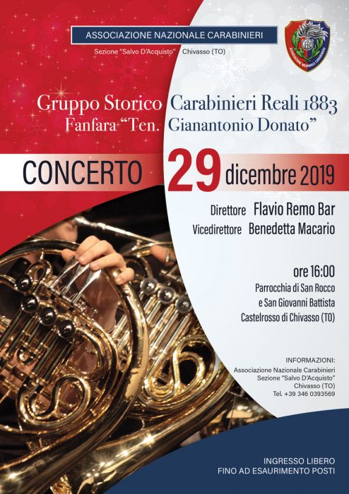 New Year's Concert with the Carabinieri Fanfare "Ten. Gianantonio Donato"