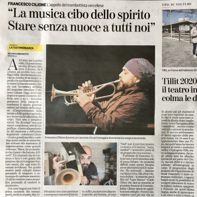 Musica e Covid, intervista su LA STAMPA