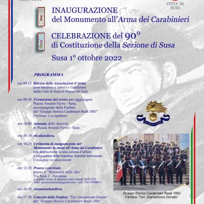 Celebrazione del 90° di Costituzione della Sezione Susa