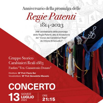 Concerto con la Fanfara dei Carabinieri Reali