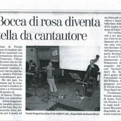 Review of "tURN iT oN" by G. Barberis - "La Stampa" March 16, 2012