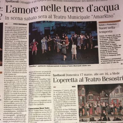 AmarRiso at Municipal Theater of Casale M.to (AL) - "il Monferrato" - March 15, 2019