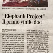 LASTAMPA - 2 DIC 2018 - Elephank Project - Il primo vinile