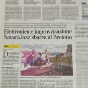 "La Stampa" 30 Maggio 2019 - Elettronica ed Improvvisazione NovaraJazz Sbarca al Broletto